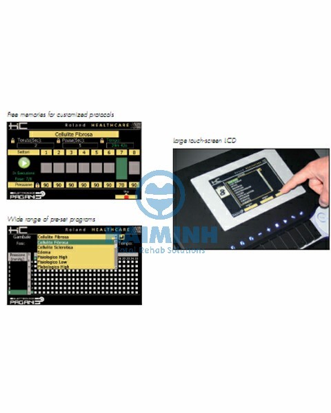 Máy nén ép trị liệu kết hợp 8 chuỗi chương trình lần lượt có giao diện Tiếng Việt 0